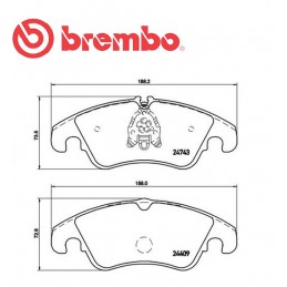 Pastiglie freno anteriore AUDI A4 2.0 TFSI 3.0 TFSI quattro 3.2 FSI 2