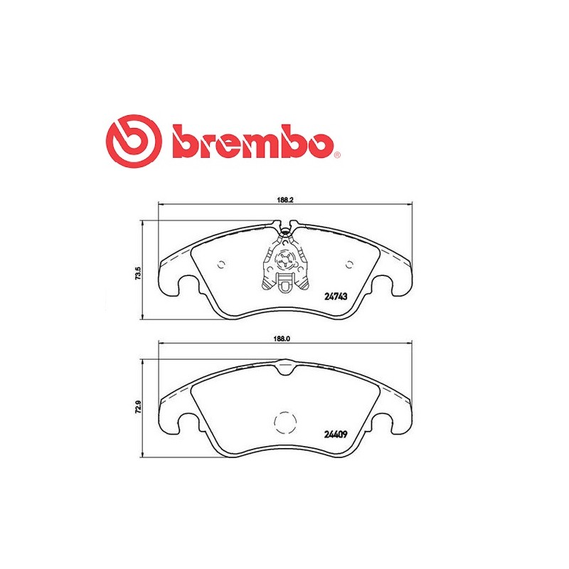 Pastiglie freno anteriore AUDI A4 2.0 TFSI 3.0 TFSI quattro 3.2 FSI 2