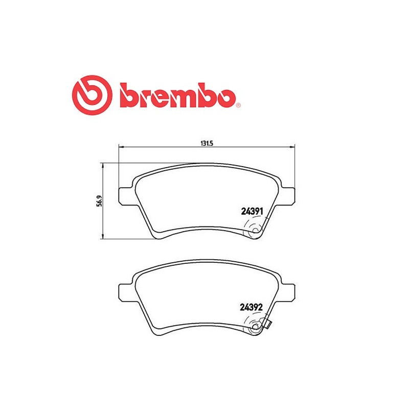 Pastiglie freno anteriore FIAT SEDICI 1.6 16V 4x4 1.9 D 4x4 2.0 D