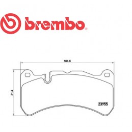 Pastiglie freno anteriore MERCEDES-BENZ CLK SLK MASERATI GHIBLI 3.0