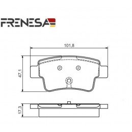 Pastiglie freno posteriore FIAT GRANDE PUNTO 1.4 16V 1.4 T-Jet 1.3 D