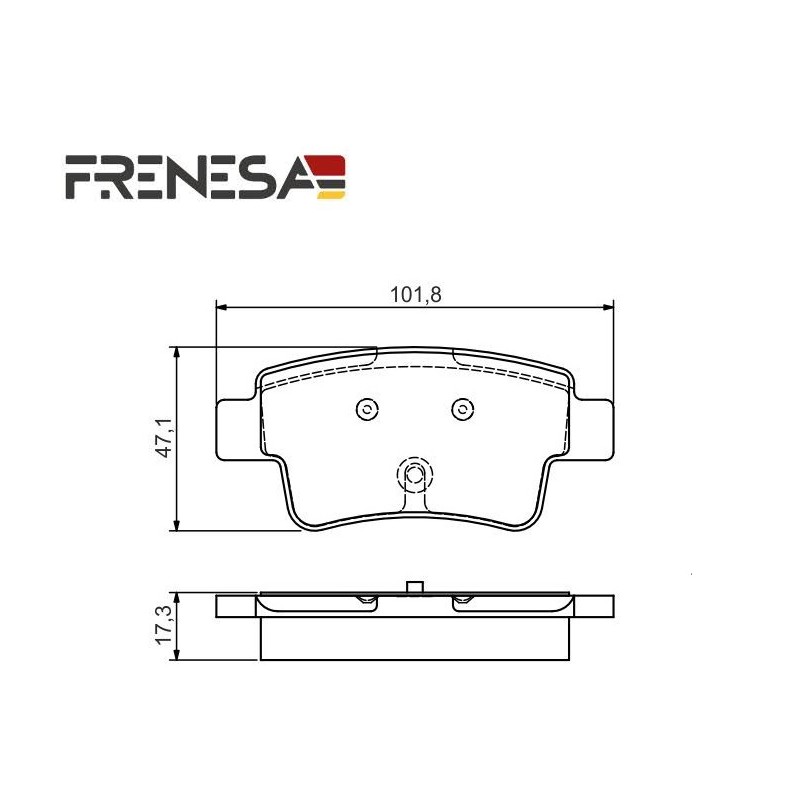 Pastiglie freno posteriore FIAT GRANDE PUNTO 1.4 16V 1.4 T-Jet 1.3 D