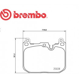 Pastiglie anteriore BMW 1 (F40) 116 d-120 d xDrive-X1-X2-sDrive 18 i