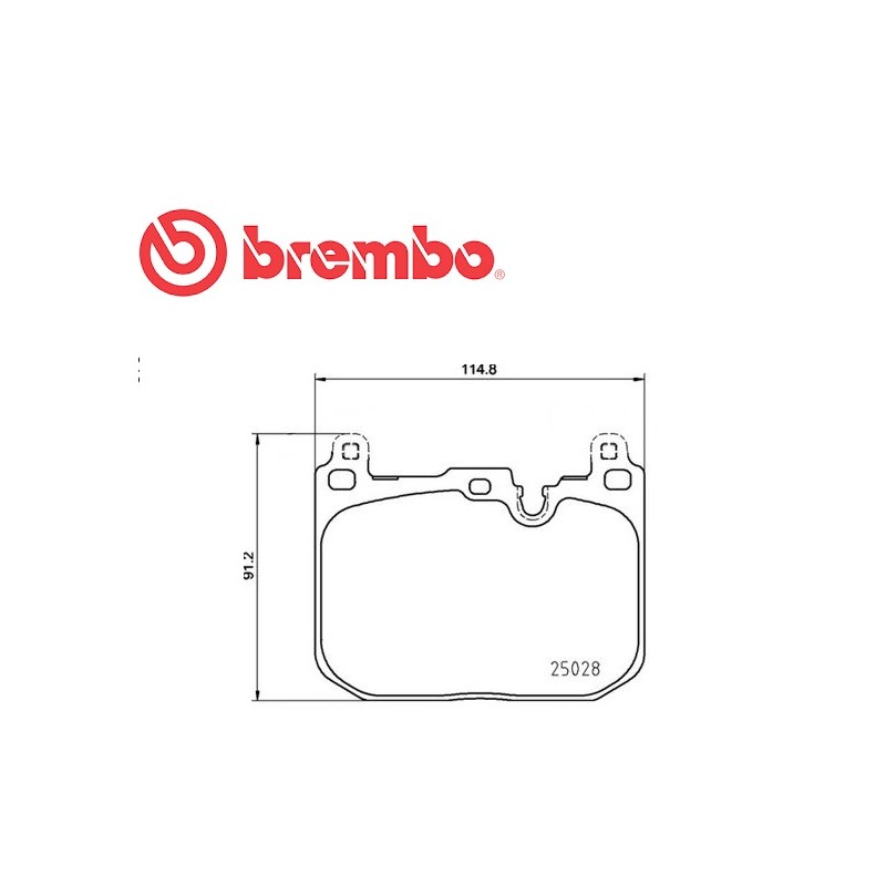 Pastiglie anteriore BMW 1 (F40) 116 d-120 d xDrive-X1-X2-sDrive 18 i