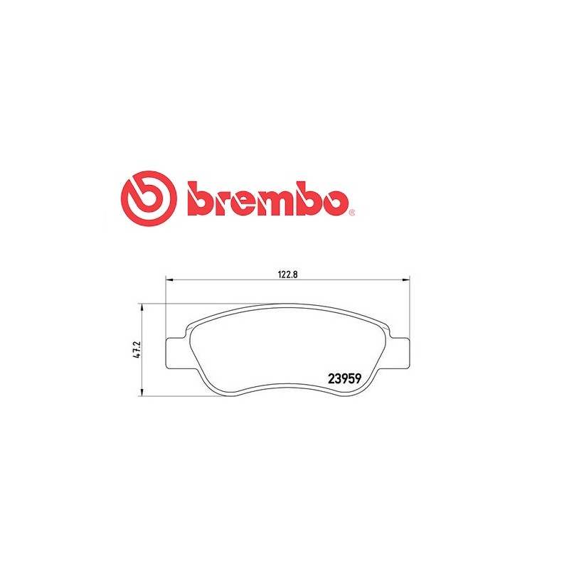 Pastiglie anteriore CITROEN C1 1.0 1.4 1.0 VTi 1.2 VTi PEUGEOT 107 1.0