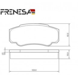 Pastiglie freno anteriore CITROEN JUMPER 2.5 TD 2.8 HDi FIAT DUCATO