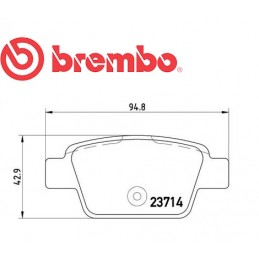 Pastiglie freno posteriore ALFA ROMEO 0.9 TwinAir 1.3 MultiJet 1.4 bi