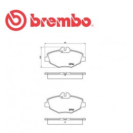 Pastiglie anteriore MERCEDES CLASSE E 200 Kompressor E 230 E 240 E