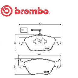 Pasticche anteriore ALFA 147-156 1.9 JTD 16V GT 1.9 JTD FIAT PUNTO 1.9