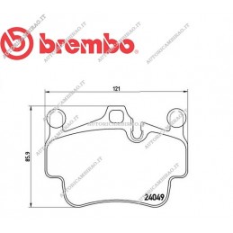 Pastiglie PORSCHE 911 3.6 3.8 Targa Cabriolet Carrera GTS BOXSTER 2.9
