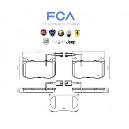 Pasticche anteriore ALFA GIULIA 2.0 Q4 2.2 D Q4 77367676 77368402