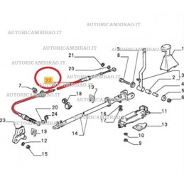 Fune leva cambio FIAT PANDA (141) 1000 4x4 1000 i.e. Cat 1100 ‎FT35074