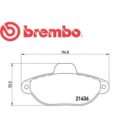 Pasticche anteriore FIAT PANDA 1.1-1.2 PUNTO 1.2 Natural Power 1.7 D