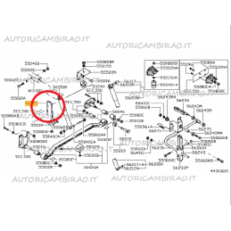 Staffa balestra NISSAN CABSTAR 28.11 DCI, 32.11 DCI, 35.11 DCI 2.5