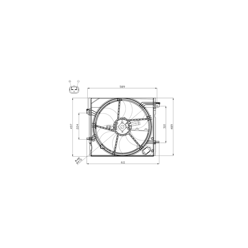 Convogliatore Ventola 214814BE0B 05211017 214814EA0A 47897 3372747