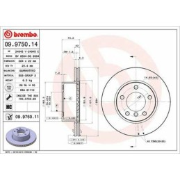 Disco freno anteriore BMW SERIE 1 Hatchback E81-E87 116 D 116 i 118 D