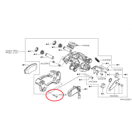 Bullone fissaggio pinza freno posteriore NISSAN CABSTAR 28.11 DCI