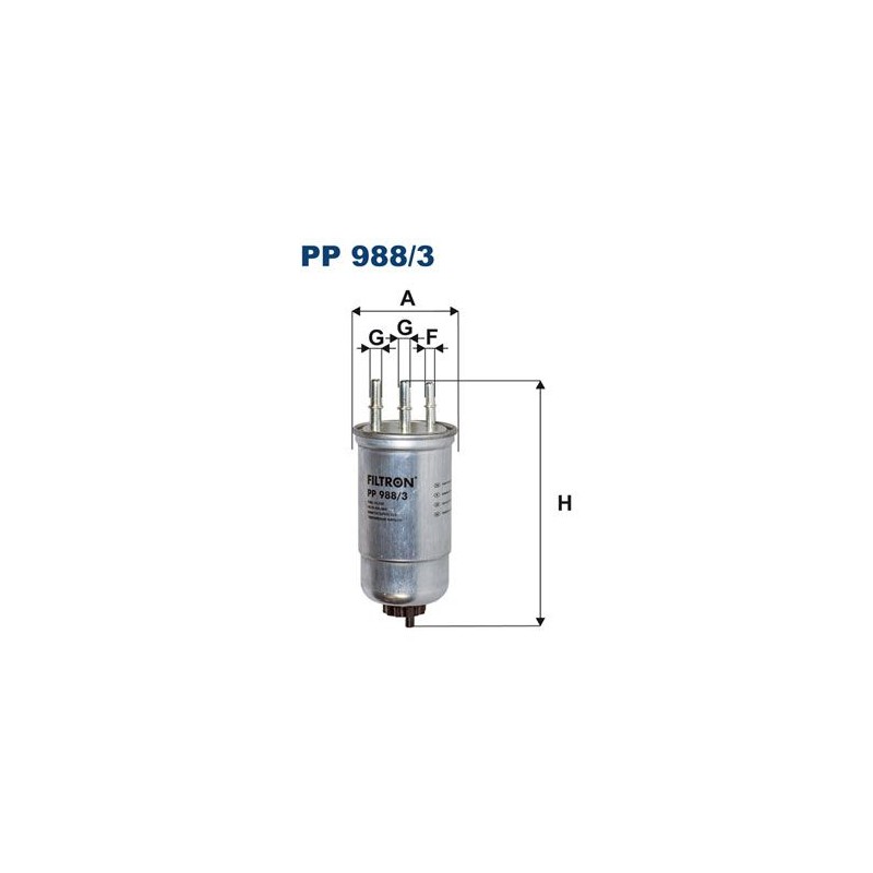 Filtro carburante  RENAULT DACIA: FILTRON PP 988/3