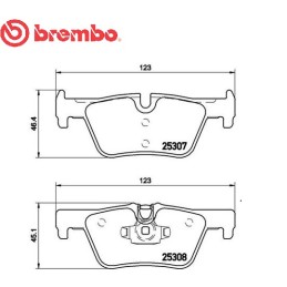 Pastiglie posteriore BMW 1 Hatchback (F20) 114 d 125 d serie 3 GT (F34)