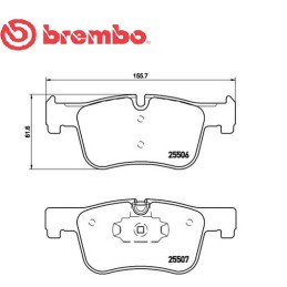 Pastiglie freno anteriore BMW 1 (F20) 118 d (F21) 120 d 3 GT 320 d 4