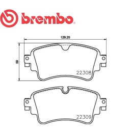 Pastiglie freno posteriore AUDI B9 A4-A5-A6-Q5-Q7 2.0 TDI TFSI 3.0 TDI