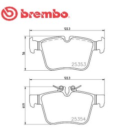 Pastiglie freno posteriore MERCEDES-BENZ Classe C 180 C 220 4-matic