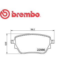 Pastiglie freno posteriore MERCEDES CLA 200-220 Classe A-B W177 180