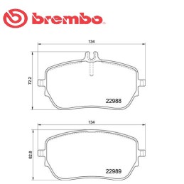 Pastiglie freno anteriore MERCEDES CLA Coupe 200-220 Classe A-B W177