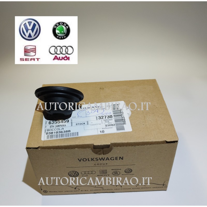 Gommino supporto asta livello olio motore Audi 1.9 TDI Seat Ibiza 1.9