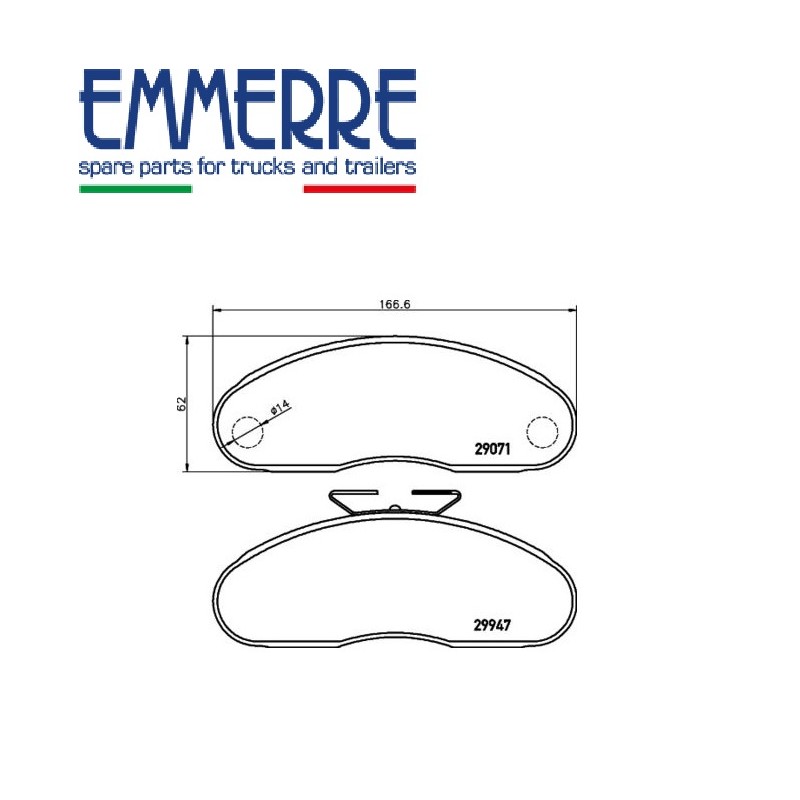 Pastiglie freno anteriore NISSAN TRADE 3.0 D 2.3 D 3.0 TDiC CABSTAR