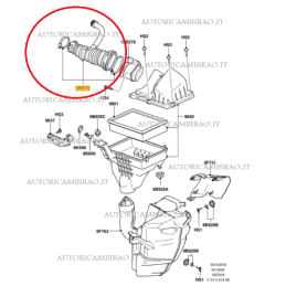 Tubo manicotto filtro FORD Focus 1.6 TDCi MAZDA 3 1.6 DI Turbo VOLVO