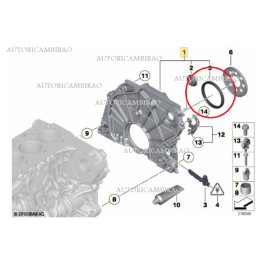 Paraolio albero motore BMW 1-2-5-X3 118-125 xDrive 18 d xDrive 25 d MINI