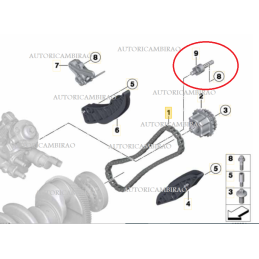 Ugello lubrificazione catena BMW 1-2-5-X3 118-125 xDrive 18 d xDrive