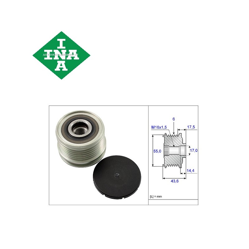 Puleggia alternatore ruota libera MERCEDES CITAN 1.5 110 CDI Qashqai