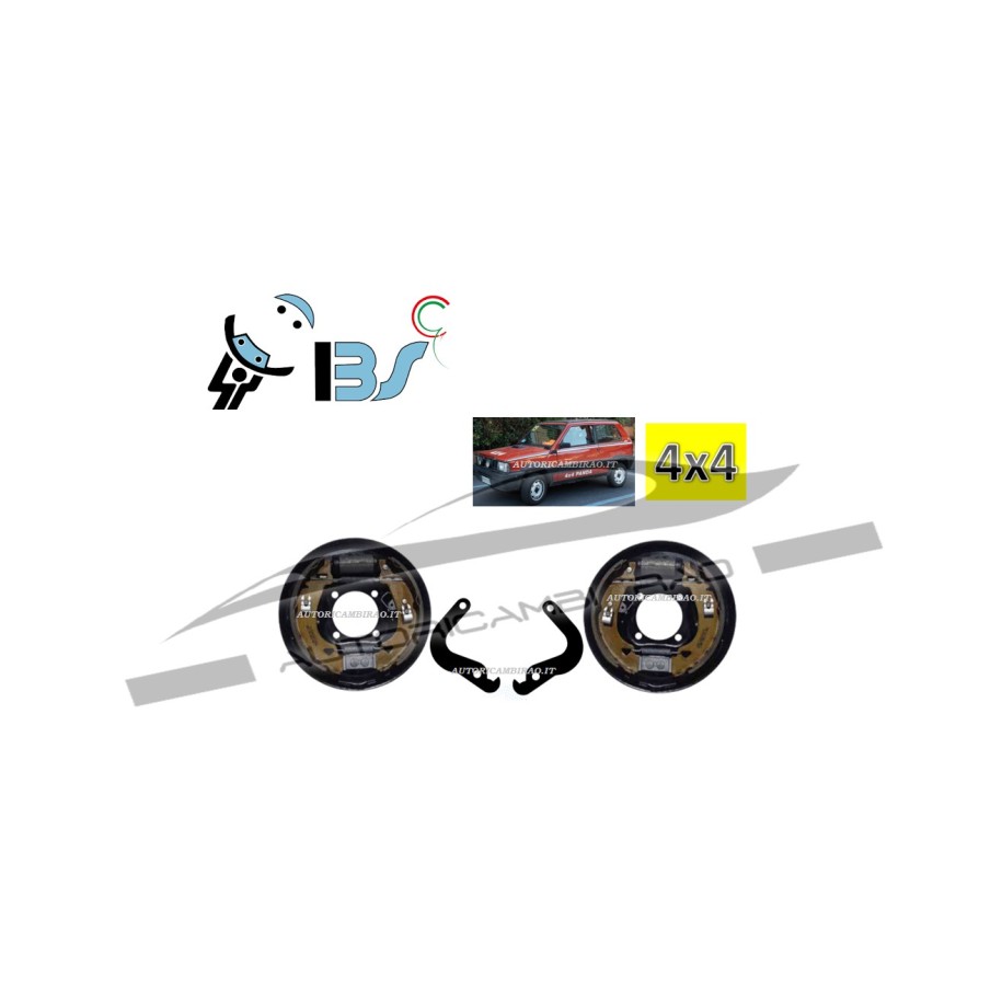 Kit Masse frenanti posteriore FIAT PANDA 4X4 CON FRENO A MANO MOD. 141