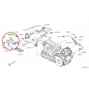 Tubo acqua rigido NISSAN QASHQAI J10 2.0 dCi Trazione integrale XTRAIL