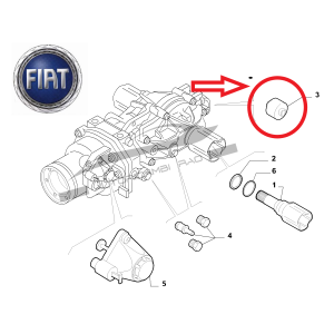 Supporto Differenziale FIAT PANDA 169 1.2 4x4 1.3 D Multijet 4x4 1.3