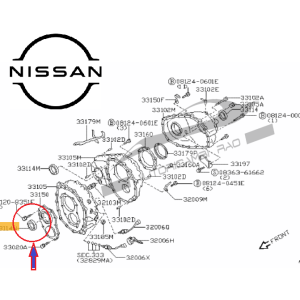 Paraolio riduttore anteriore NISSAN PATHFINDER 2.5 TDDI PATROL Y60 Y61