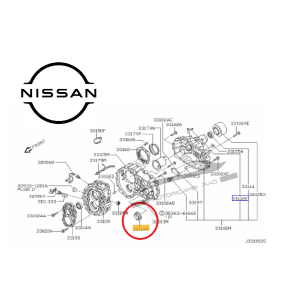 Paraolio riduttore anteriore NISSAN NAVARA D22 2.5 D Patrol GR V Y61