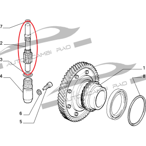 Ingranaggio contachilometri ALFA 145-146-147-155 FIAT BARCHETTA 1.8