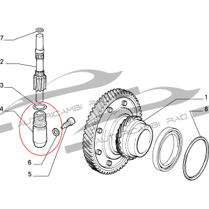 Supporto Ingranaggio contachilometri ALFA 145-146-147-155 FIAT 1.8