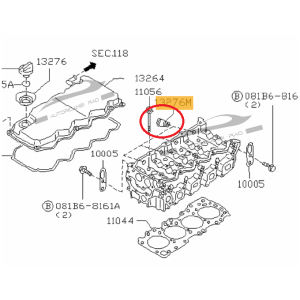 Anello tenuta iniettore NISSAN Cabstar 2.5 DCI NAVARA Pick-up D40 2.5