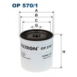 Filtro olio  OPEL ROVER SAAB CHEVROLET DAEWOO LOTUS : FILTRON OP570/1