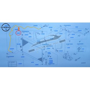 Tubo climatizzatore in alluminio  NISSAN NV200 Evalia Bus 1.5 dCi 1.6