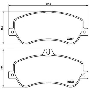 Pastiglie freno anteriore MERCEDES-BENZ GLK 200 CDI-220 CDI-250 CDI