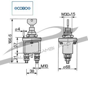 Staccabatteria 12/24V 1500Amp. Con Chiave 1020393 08098300 08099100