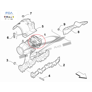 Attuatore elettronico turbocompressore ALFA ROMEO GIULIETTA 1.6 JTDM