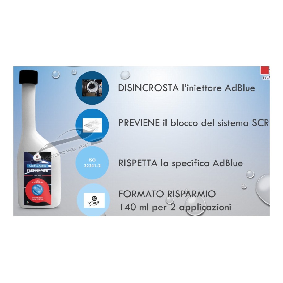 Additivo per AdBlue 140 ml. Evita le incrostazioni 7T000023