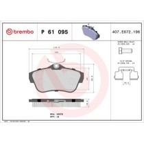 Pastiglie freno posteriori CITROËN JUMPY 2.0 HDi FIAT SCUDO 2.0 D