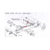 Kit cuscinetto posteriore NISSAN NP300 Navara 2.5 dCi 4WD 3.0 dCi